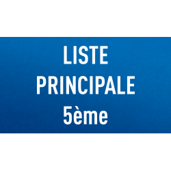 Liste principale 5ème