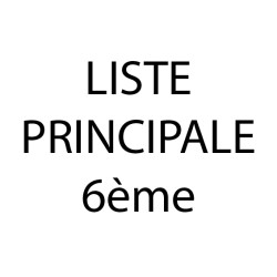 Liste principale 6ème