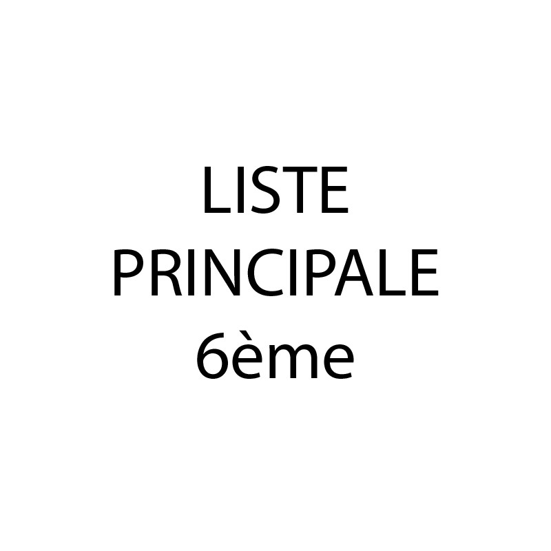 Liste principale 6ème